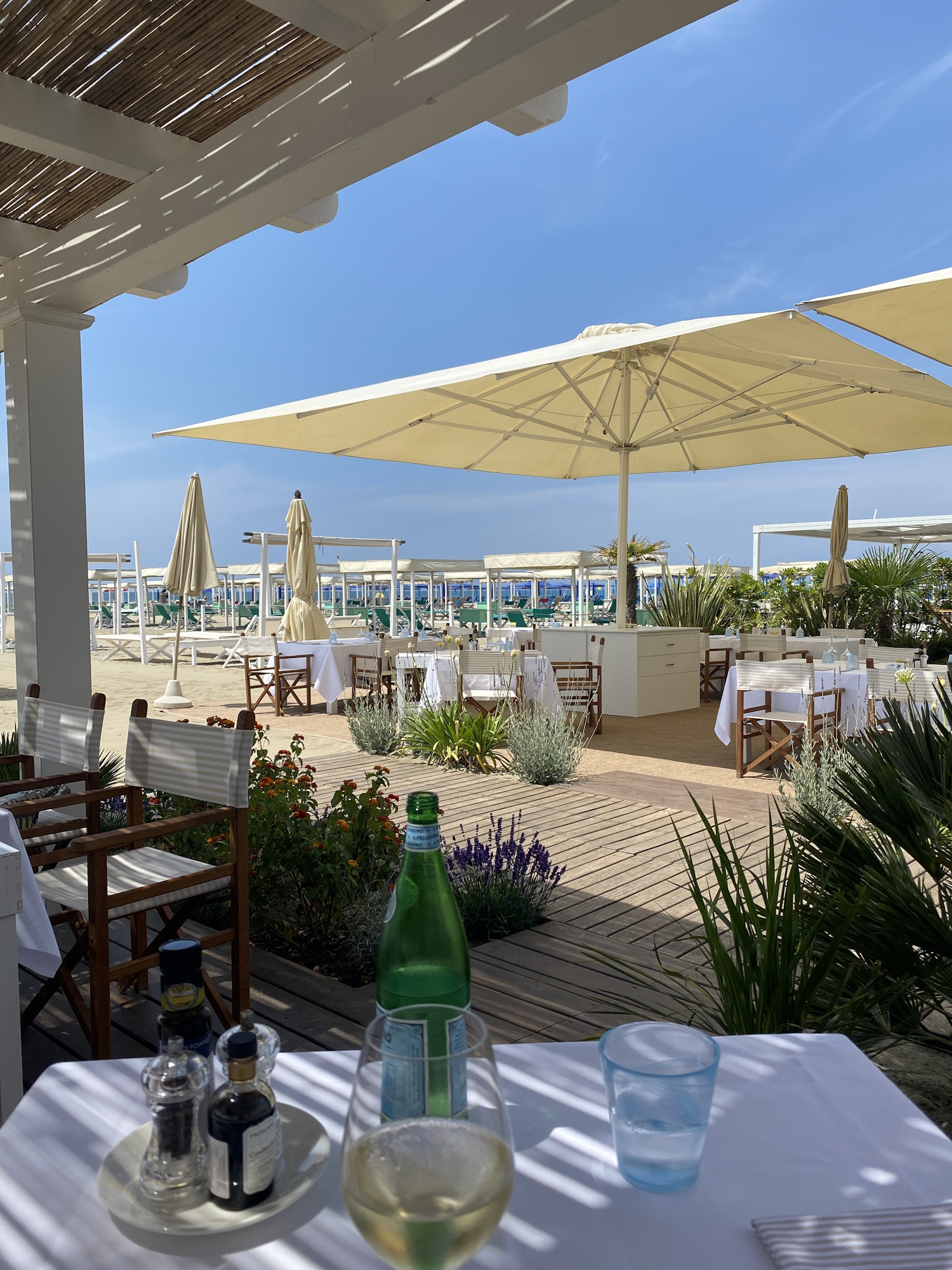 Bagno Dalmazia. Must-visit for a chic lunch in Forte dei Marmi